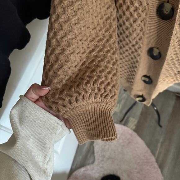Spell Highland Knit Cardigan Tan S/M - Picture 10 of 10